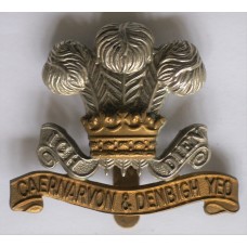 Caernarvon and Denbigh Yeomanry cap badge 