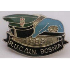 Royal Ulster Constabulary UN Service in Bosnia 1999 lapel pin 
