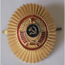 Soviet Union era militiaman (policeman) cap badge 