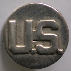 Enlisted US letters collar badge 
