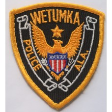 Wetumka Police patch, Alabama 