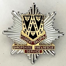 Shropshire Fire and Rescue Service 1st issue Cap Badge