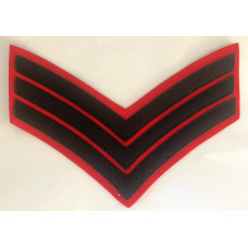 Sergeant rank stripes for greatcoat wear