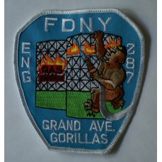 FDNY Engine 287 "Grand Ave Gorillas" patch, New York 