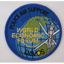 Davos World Economic Forum Police Air Support 2004 patch 