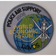 Davos World Economic Forum Police Air Support 2006 patch 