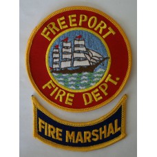 Freeport Fire Marshal patches, Maine