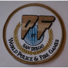 1987 San Diego World Police and Fire Games patch, California 