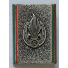 2nd French Foreign Legion Infantry Regiment unit badge 