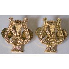 Irish Army Band collar badges 