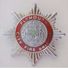Plymouth Fire Brigade cap badge 