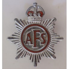 Auxiliary Fire Service King's Crown lapel badge