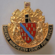 Greater Manchester County Fire Service cap badge centre piece