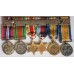 1st Army Africa Star and WWI pair miniature group of medals 