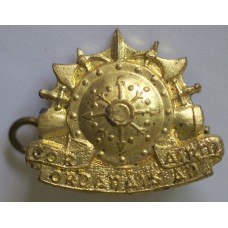Irish Army Ordnance Corps brass collar badge