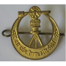 Irish Army Corps of Engineers brass collar badge