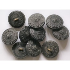 Essex Constabulary pre 1952 King's Crown tunic buttons, 25mm diameter 