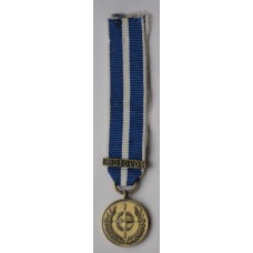 NATO Service Medal with Kosovo bar, miniature version 