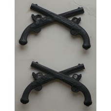 Military Police Corps Officer subdued collar badges 