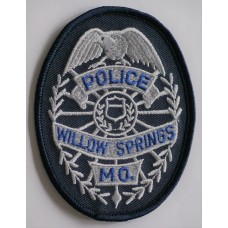 Willow Springs Police Department badge patch, Missouri 