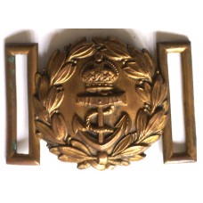 Royal Navy Officer's King's Crown waist belt clasp 