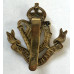 Tyneside Irish cap badge, wartime non voided strings type