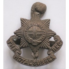 The Royal Sussex Regiment bronze officer's cap badge