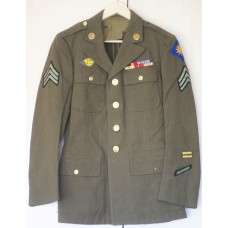 WWII US Army 40th Infantry Division sergeant's service dress tunic 