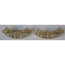 The Buffs (Royal East Kent Regiment) shoulder badges