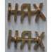 10th Royal Hussars shoulder badges
