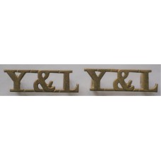 York and Lancaster Regiment shoulder badges