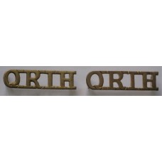 Queen's Royal Irish Hussars shoulder badges