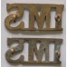 Indian Medical Service shoulder badges