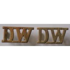 Duke of Wellington's Regiment (West Riding) shoulder badges