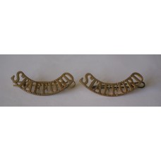 Staffordshire Regiment shoulder badges