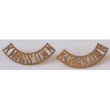 King's Own Royal Regiment (Lancaster) shoulder badges