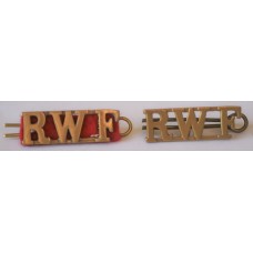 Royal Welch Fusiliers shoulder badges