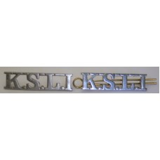 King's Shropshire Light Infantry shoulder badges