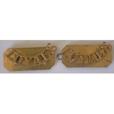 Loyal (North Lancashire) Regiment shoulder badges