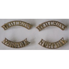 Red Cross shoulder badges - Norfolk