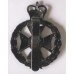 The Royal Green Jackets blackened cap badge 