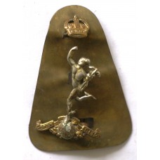 Royal Corps of Signals officer's King's Crown cap badge 