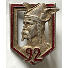 92nd Infantry Regiment unit badge