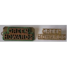 Green Howards 1921 pattern shoulder badges