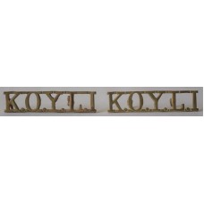 King's Own Yorkshire Light Infantry shoulder badges