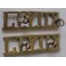King's Own Yorkshire Light Infantry shoulder badges