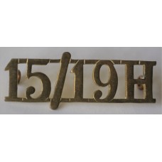 15th/19th Hussars shoulder badge