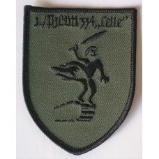 Bundeswehr 334th Tank Training Battalion subdued sleeve patch 