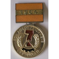 East German Activist of the 7 Year Plan Medal, dated 1964