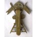 12th Lancers bimetal King's Crown cap badge 